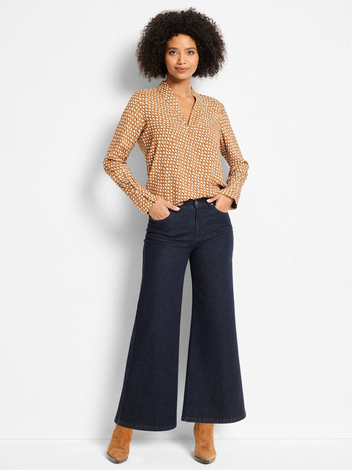 Nic + Zoe Shadow Dot Top - Flea Boutiques