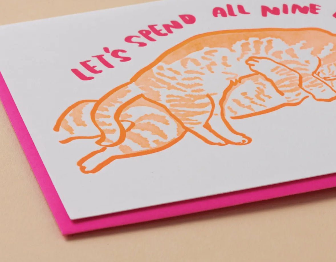 Nine Lives Cat Love Card - Flea Boutiques
