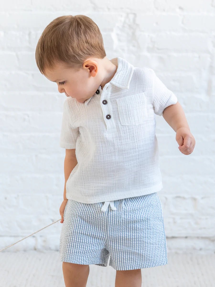 Nixie Seersucker Shorts - Flea Boutiques