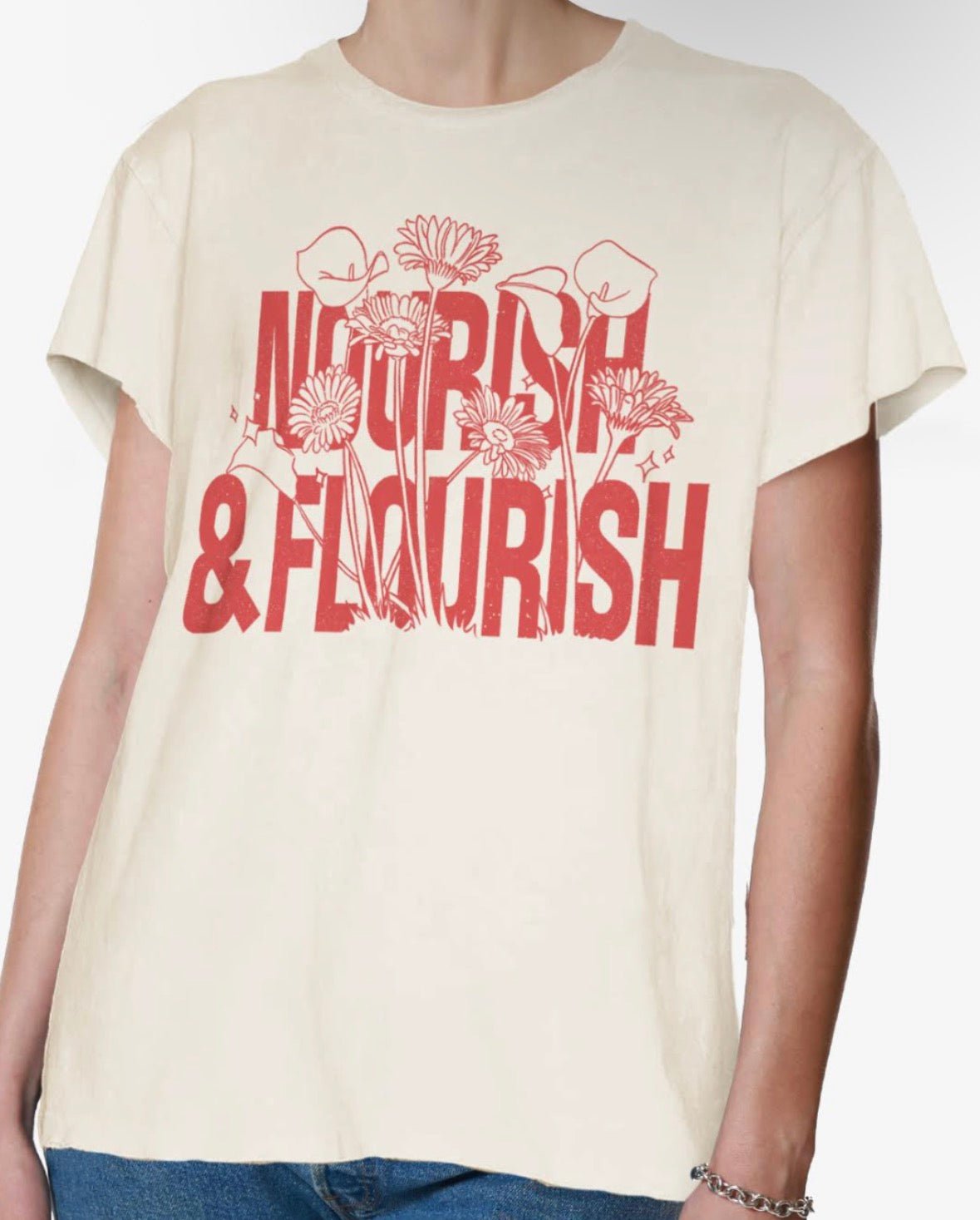 Nourish & Flourish T-Shirt - Flea Boutiques