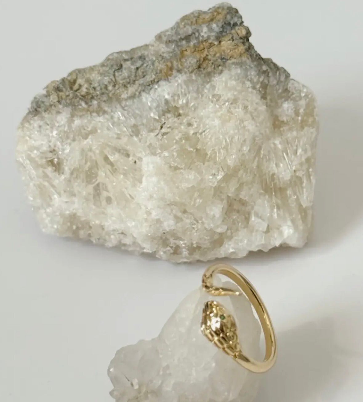 Olive Snake Ring - Flea Boutiques