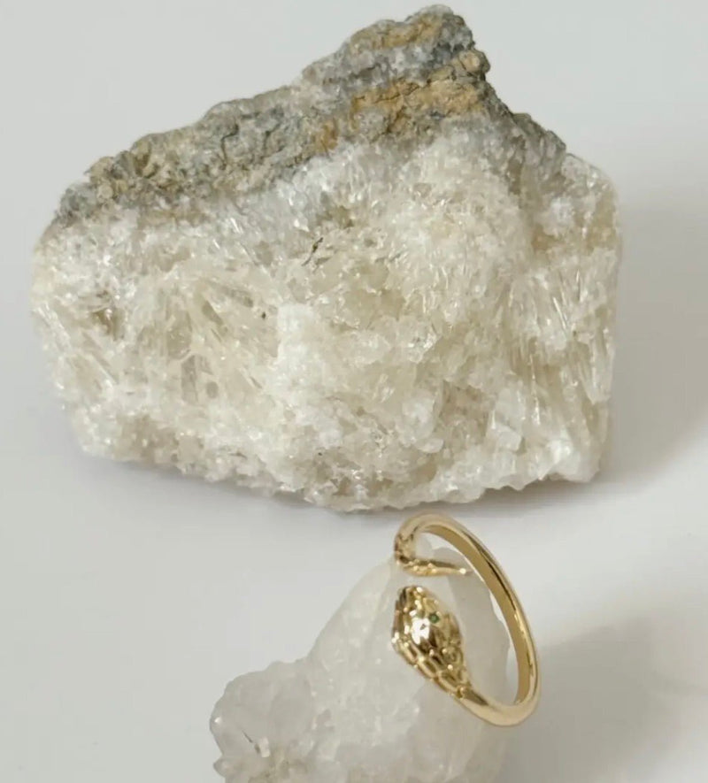 Olive Snake Ring - Flea Boutiques