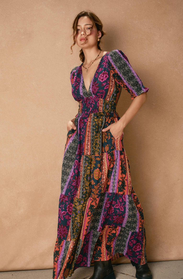 On The Road Cinched Waist Dress - Flea Boutiques