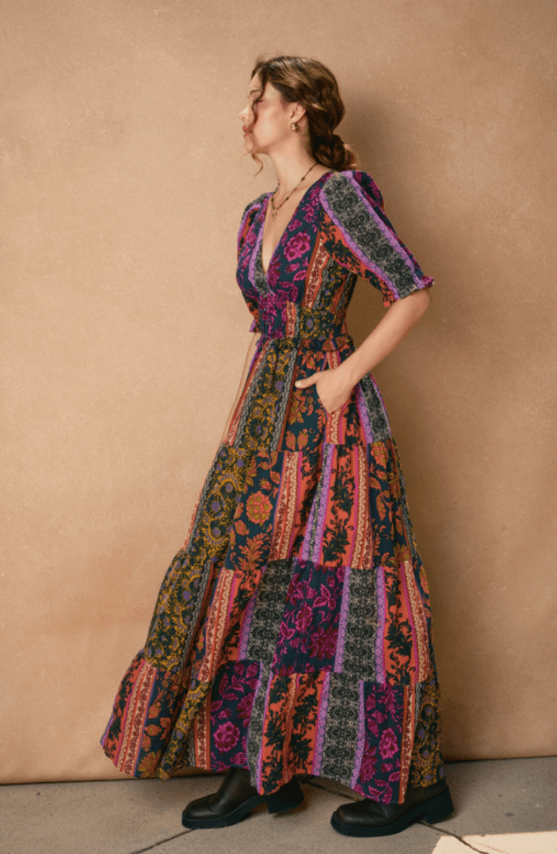 On The Road Cinched Waist Dress - Flea Boutiques