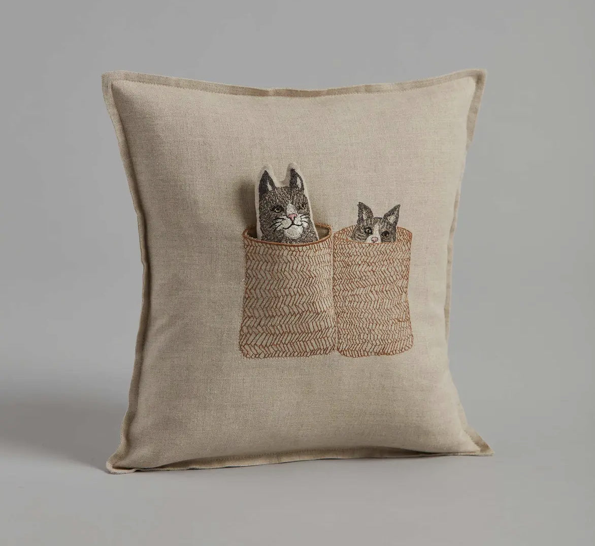 Basket Cats Pocket Pillow