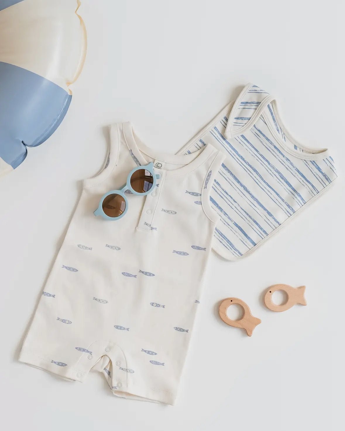 Organic Baby Fish Romper - Flea Boutiques