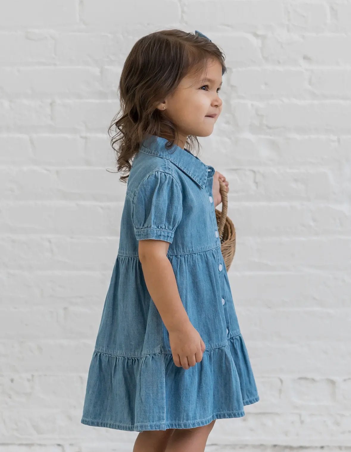 Organic Chambray Shirt Dress - Flea Boutiques