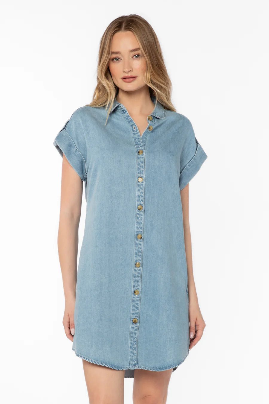 Oria Short Sleeve Mini Dress - Flea Boutiques