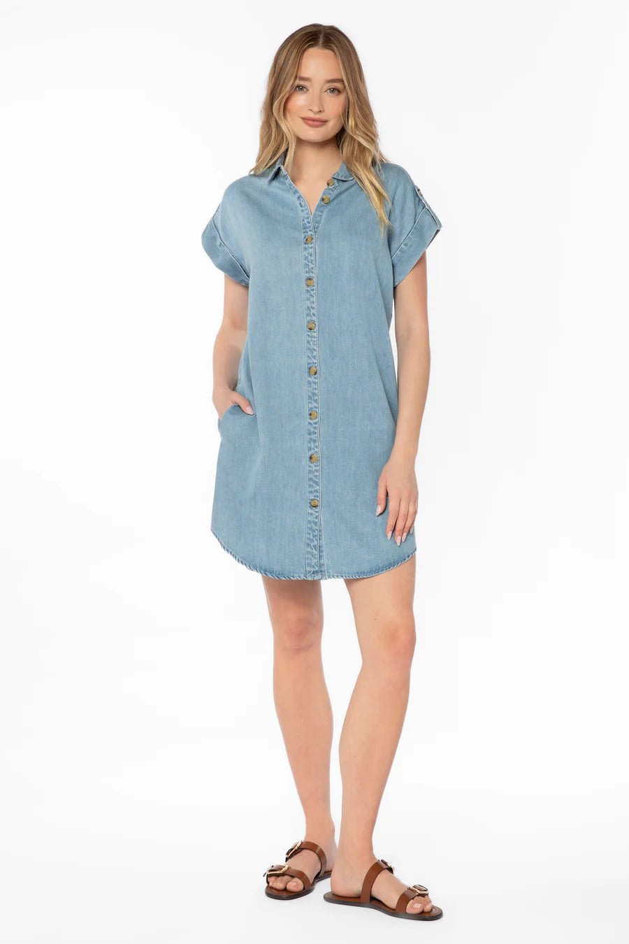 Oria Short Sleeve Mini Dress - Flea Boutiques