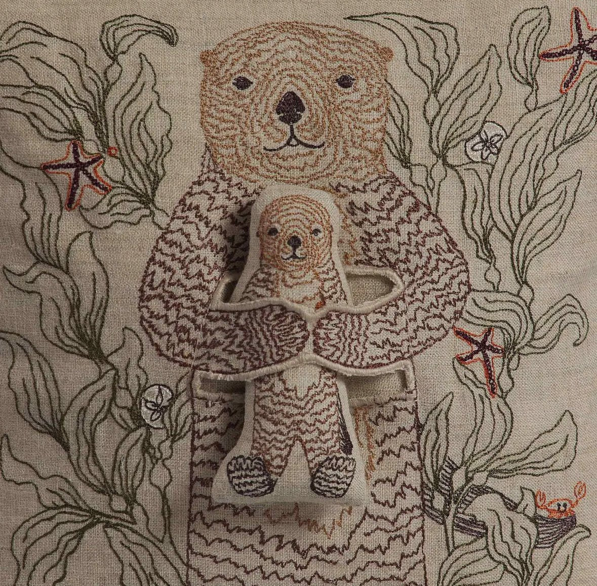 Otter Mama Pocket Pillow - Flea Boutiques