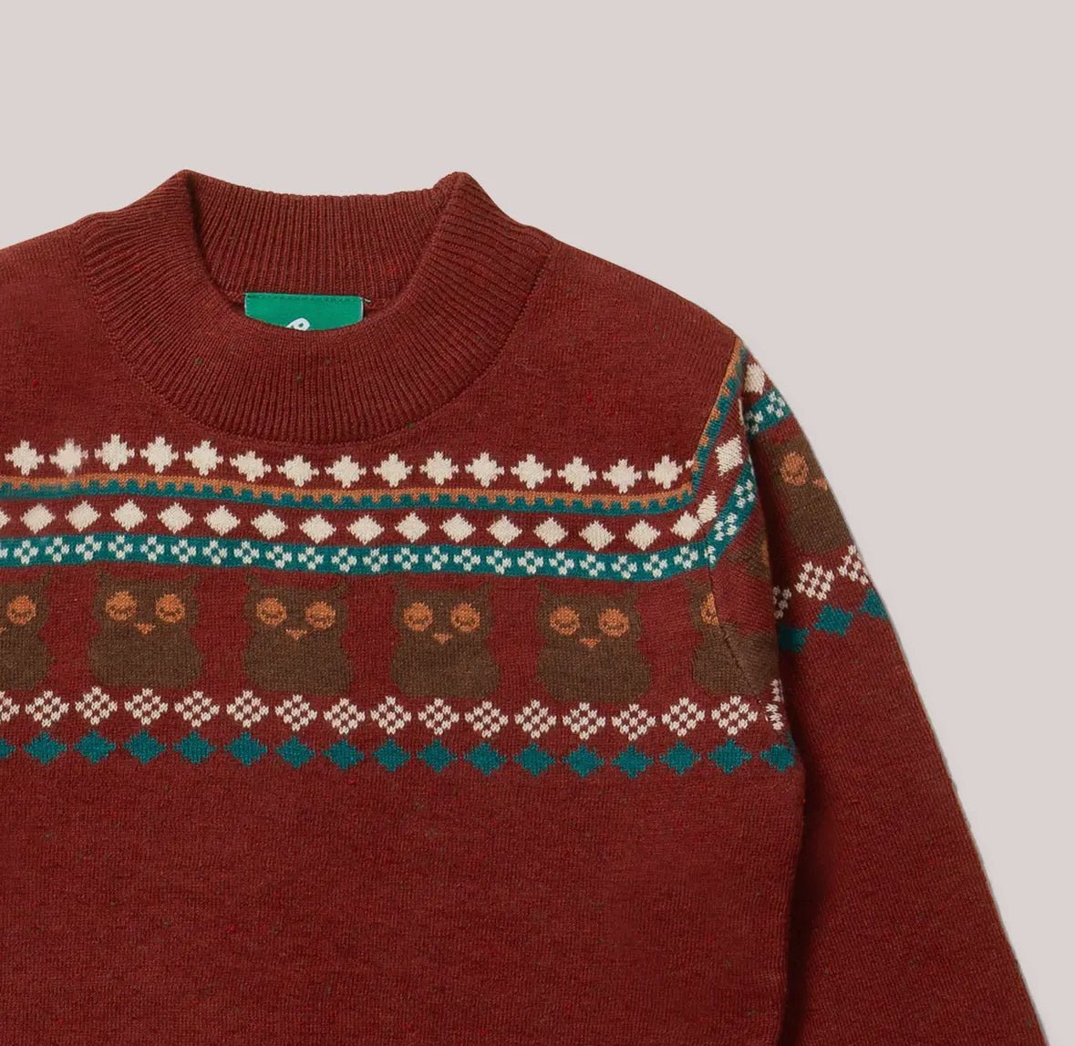 Owl Fair Isle Knit - Flea Boutiques