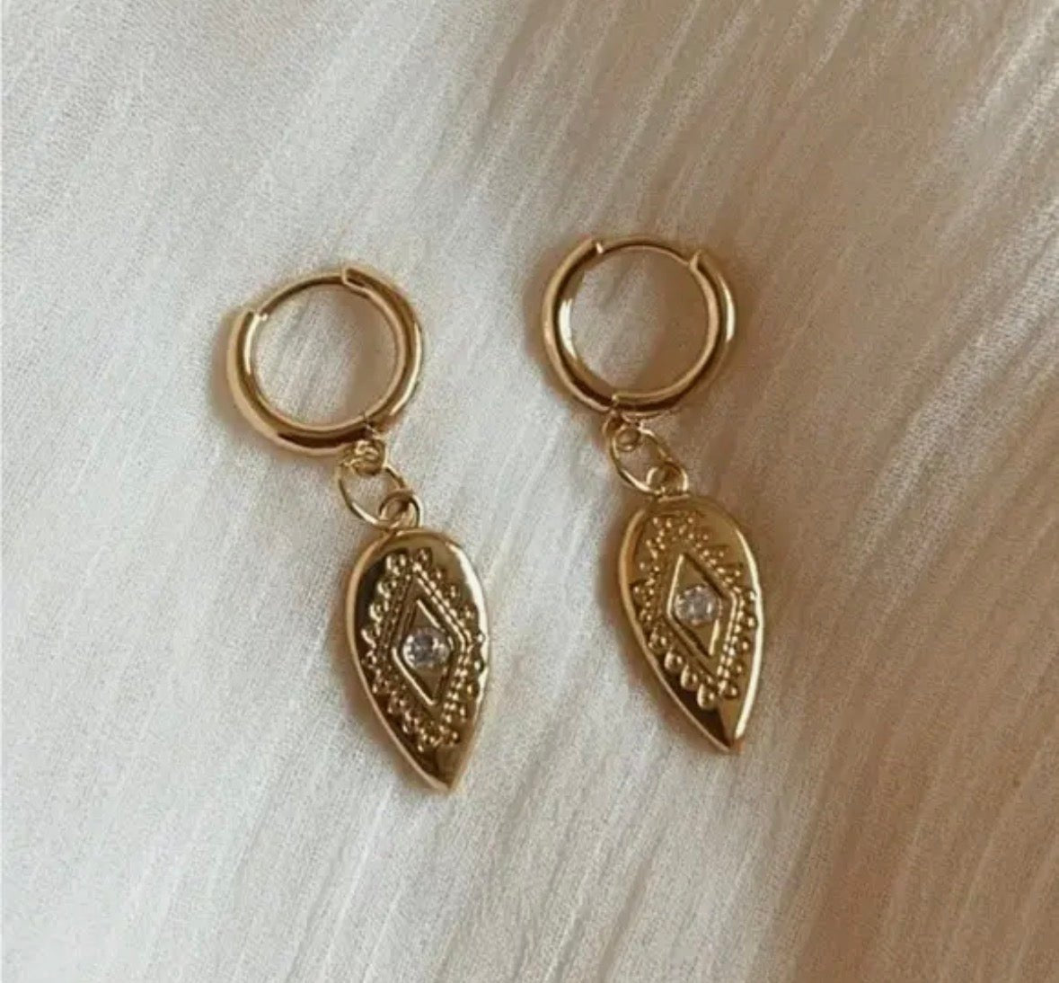 Paisley Eye Hoops - Flea Boutiques