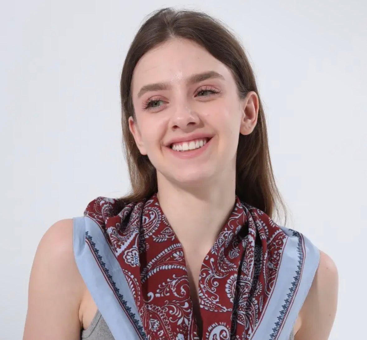 Paisley Print Multi Wear Scarf - Flea Boutiques