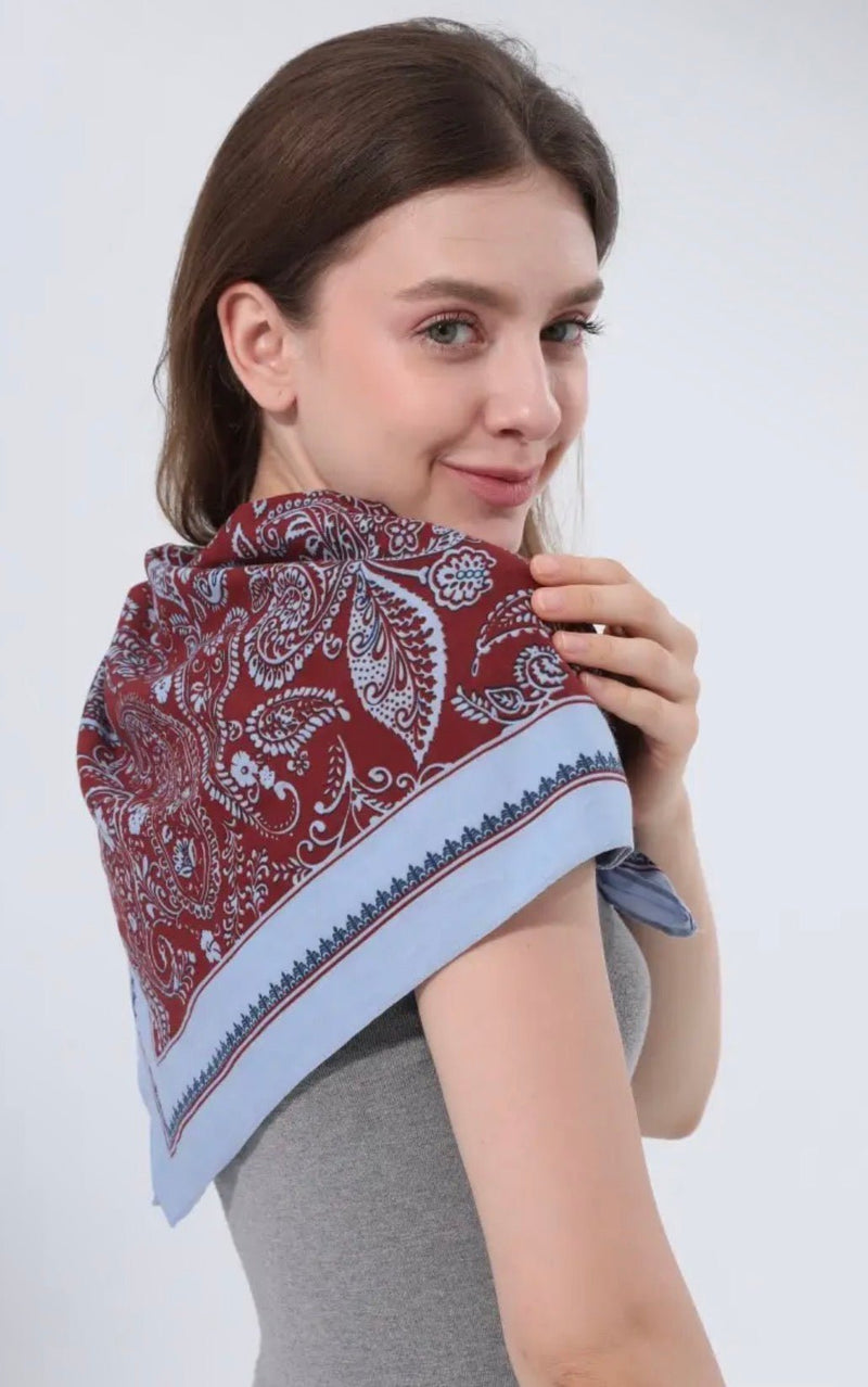 Paisley Print Multi Wear Scarf - Flea Boutiques