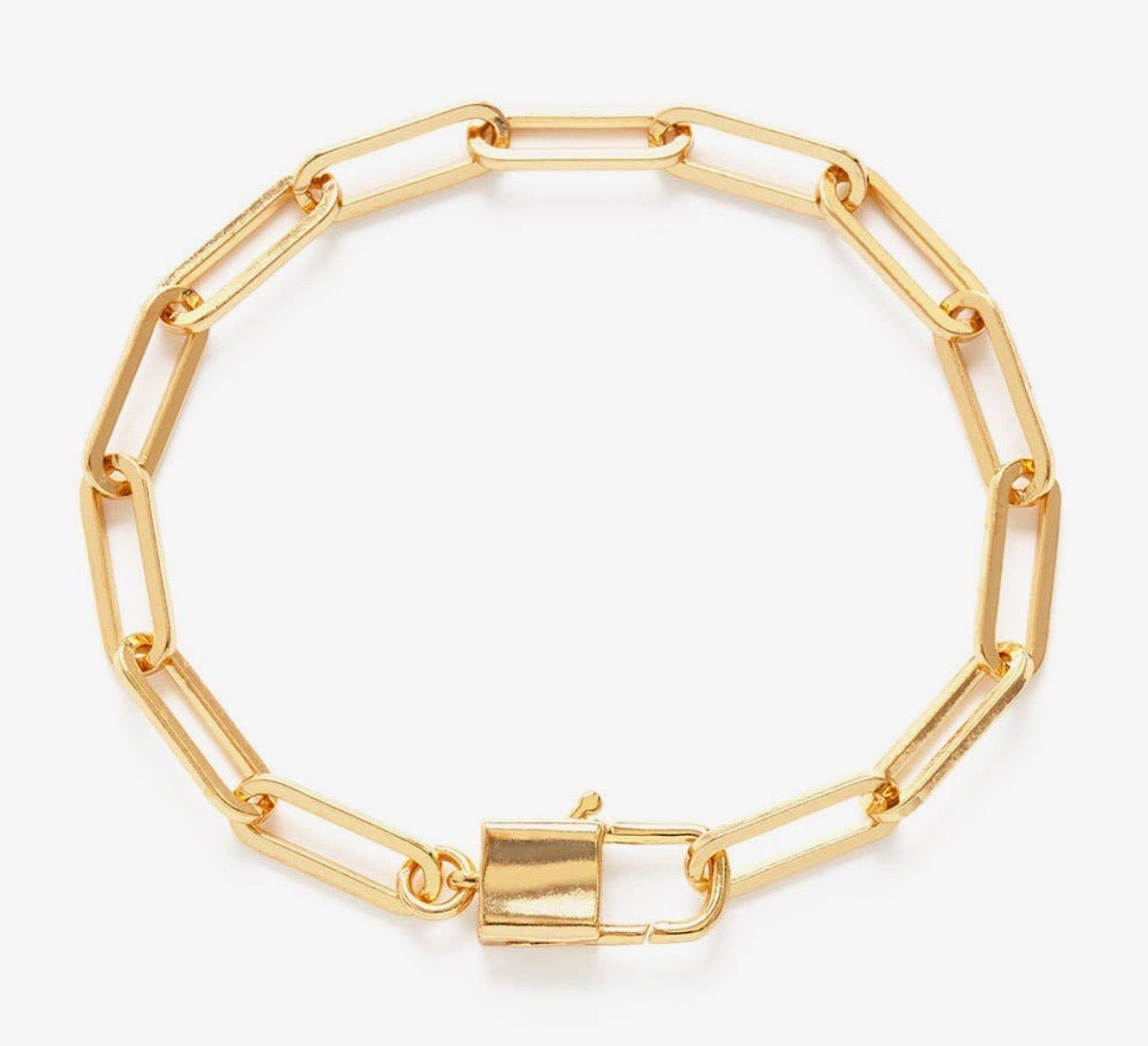 Paperclip Padlock Bracelet - Flea Boutiques