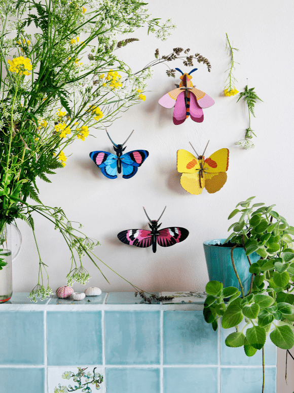 Peacock Butterfly Wall Art - Flea Boutiques