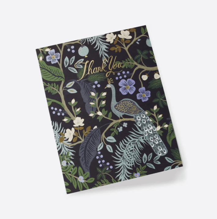 Peacock Thank You Card - Flea Boutiques