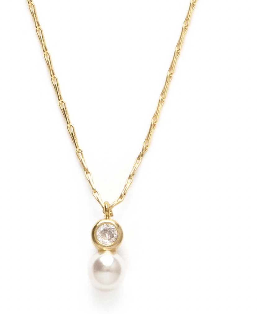 Pearl & Crystal Necklace - Flea Boutiques
