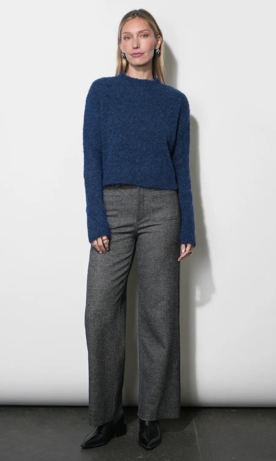 Peyton Fuzzy Sweater - Flea Boutiques