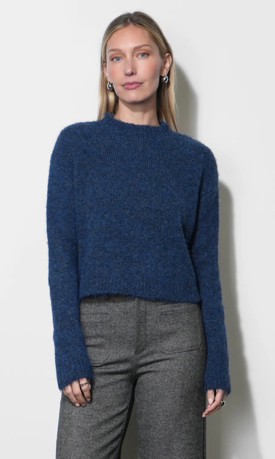 Peyton Fuzzy Sweater - Flea Boutiques