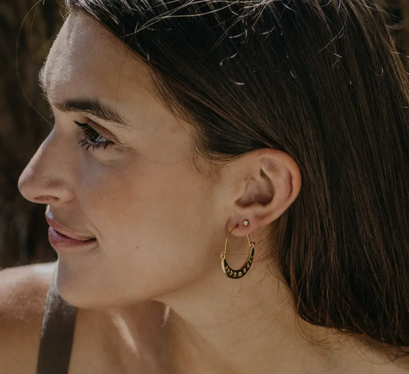 Phases of the Moon Earrings - Flea Boutiques