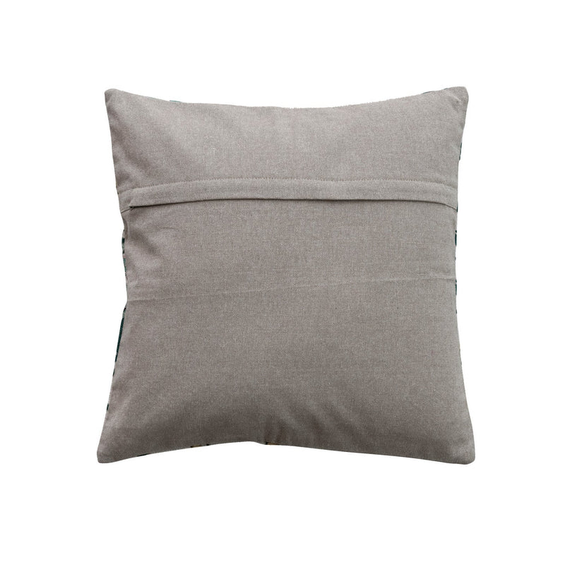 Pillow with Botanicals & Chambray Back - Flea Boutiques