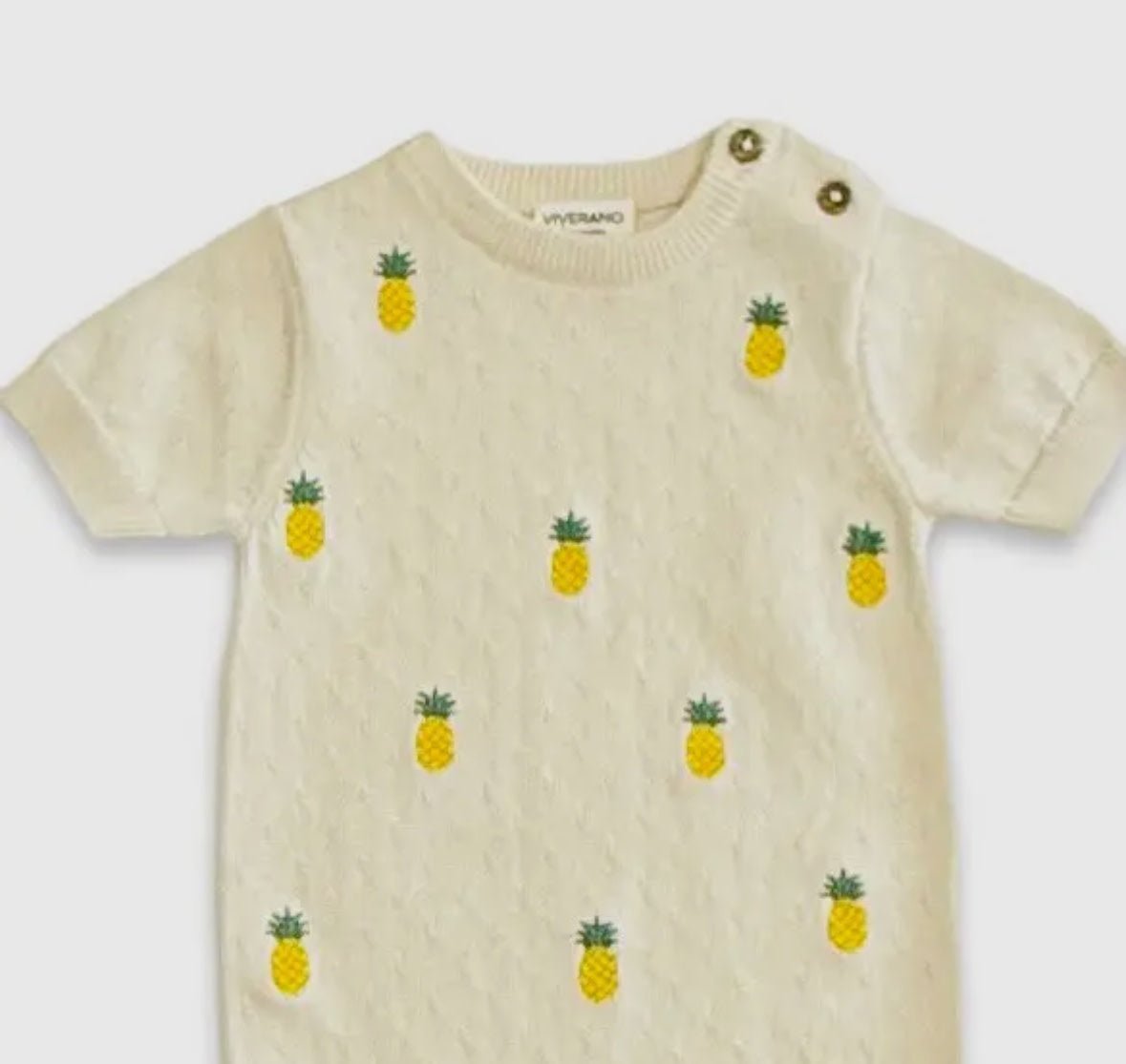 Pineapple Knit Romper - Flea Boutiques