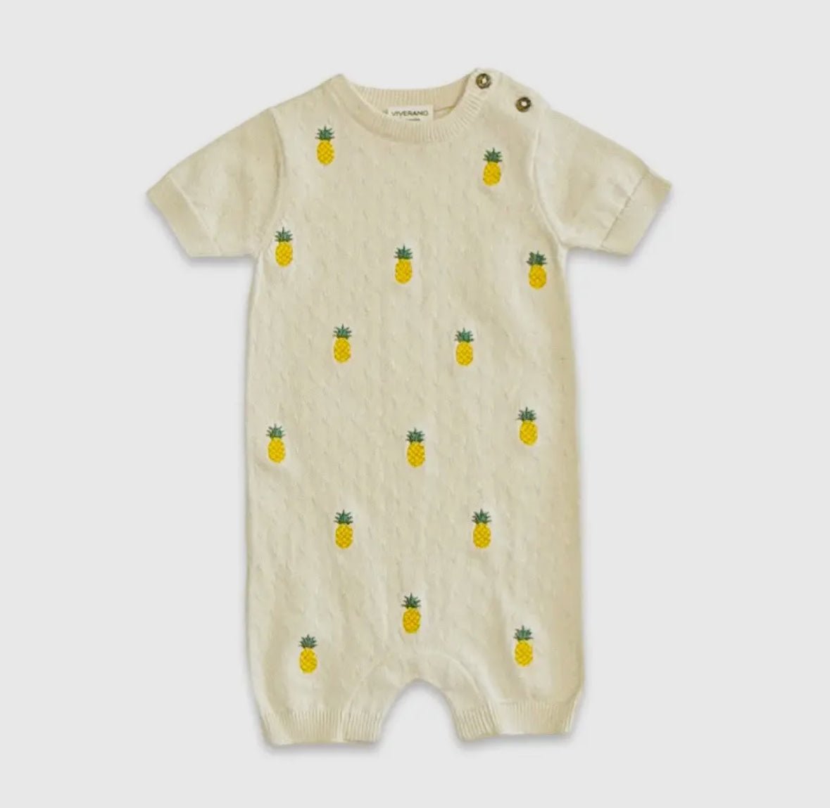 Pineapple Knit Romper - Flea Boutiques