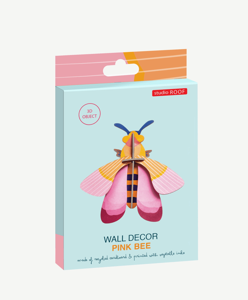 Pink Bee Wall Art - Flea Boutiques