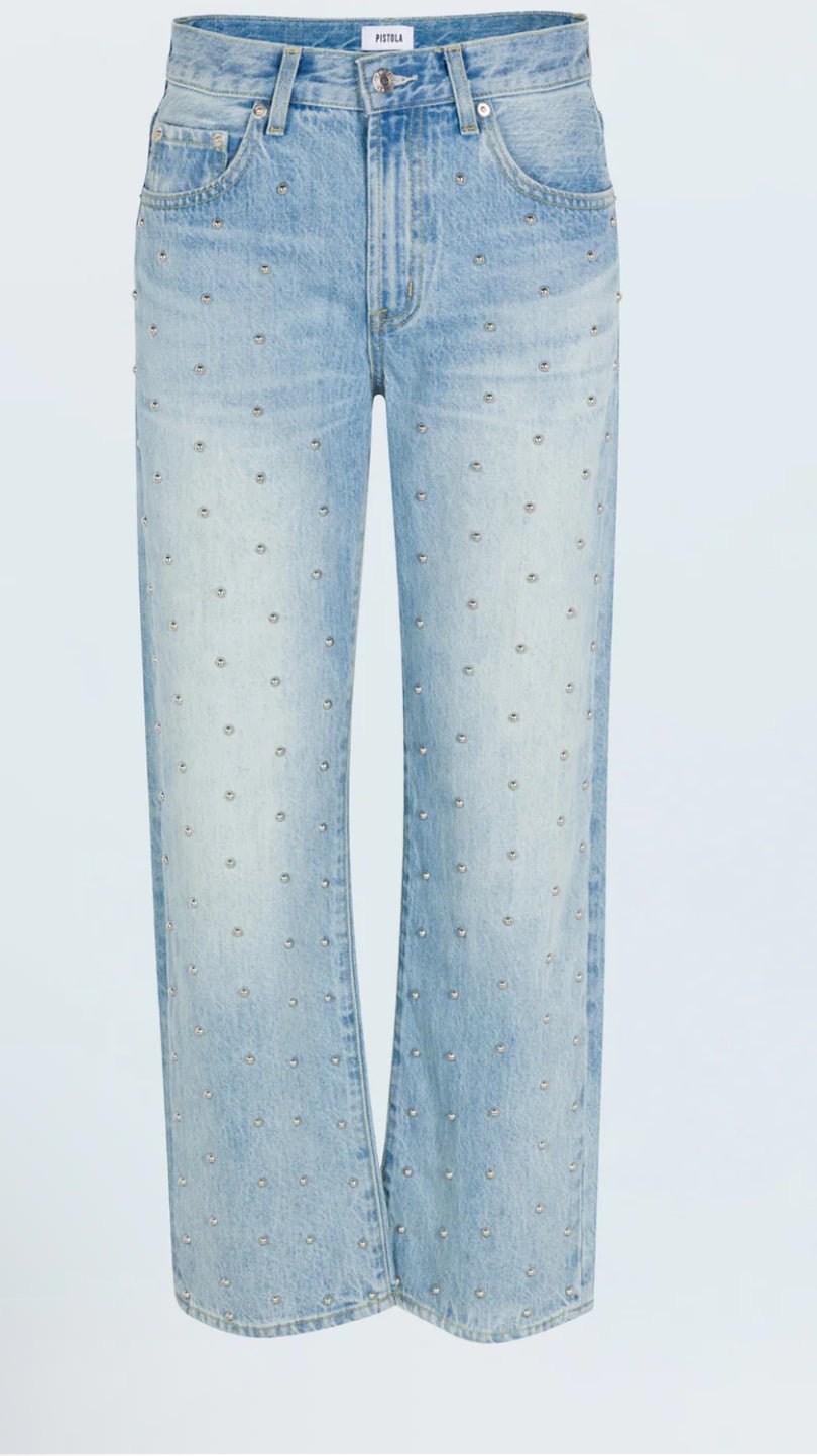 Pistola Lexi Mid Rise Bowed Straight - Flea Boutiques