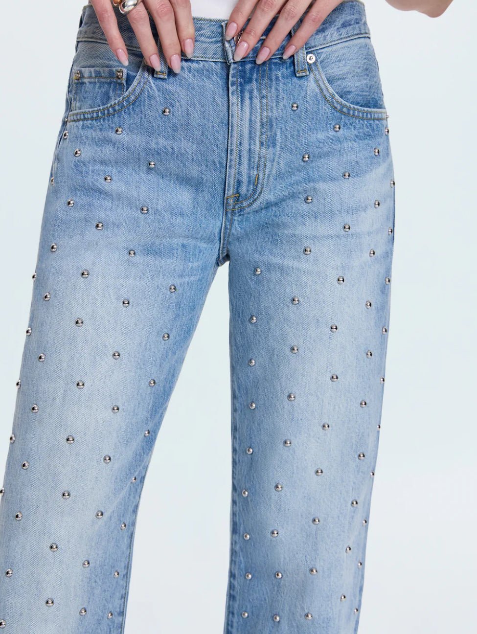 Pistola Lexi Mid Rise Bowed Straight - Flea Boutiques