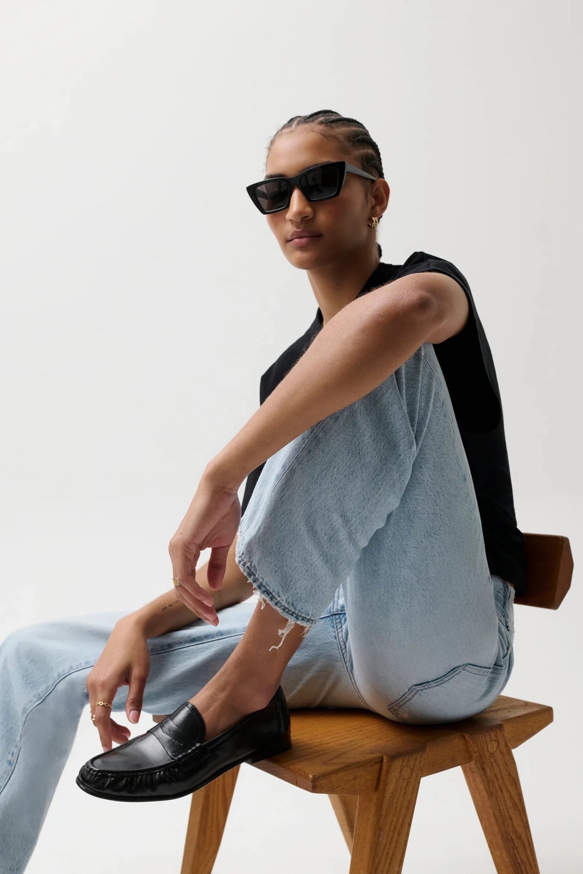 Pistola Lexi Mid Rise Bowed Straight - Flea Boutiques