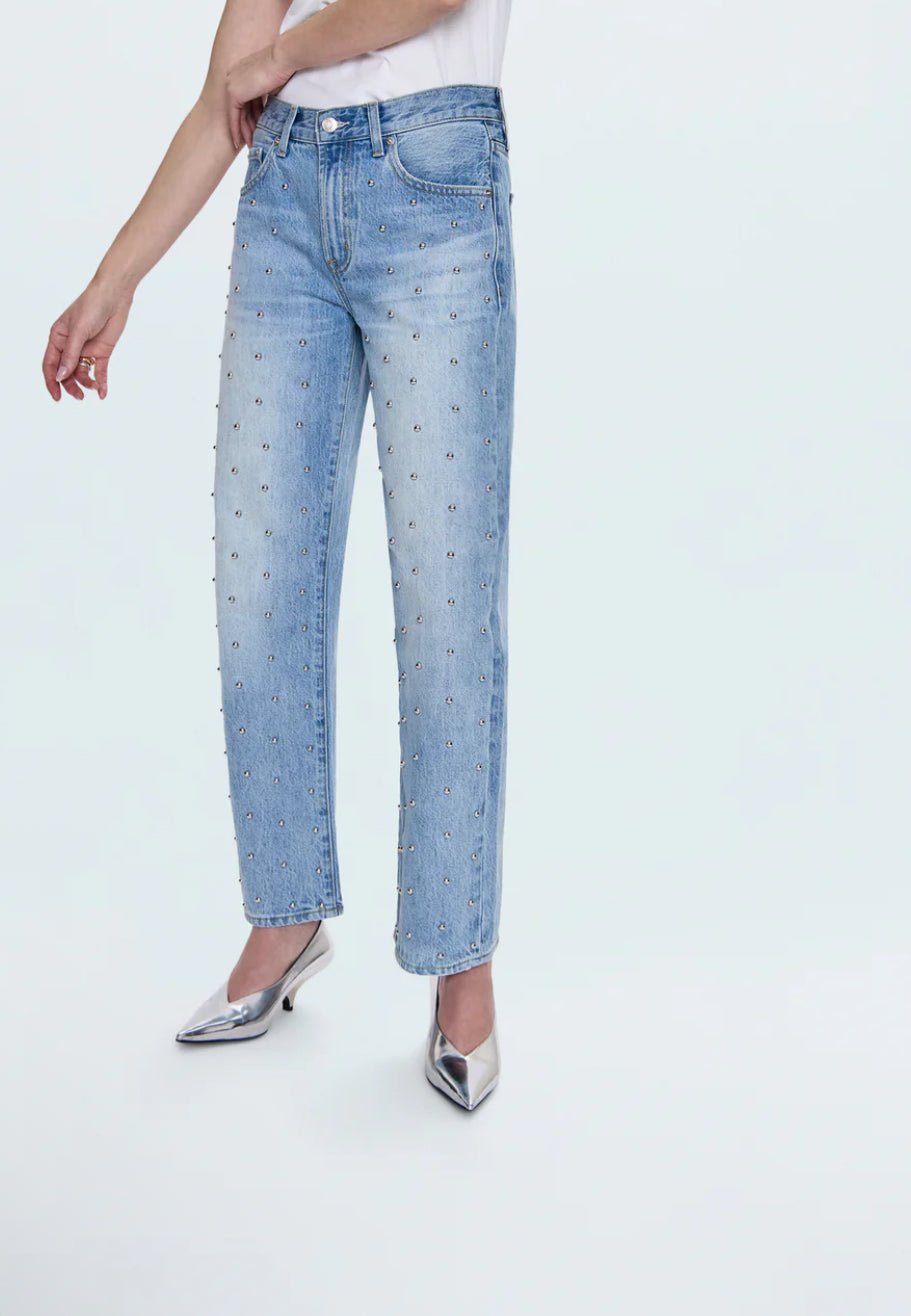 Pistola Lexi Mid Rise Bowed Straight - Flea Boutiques