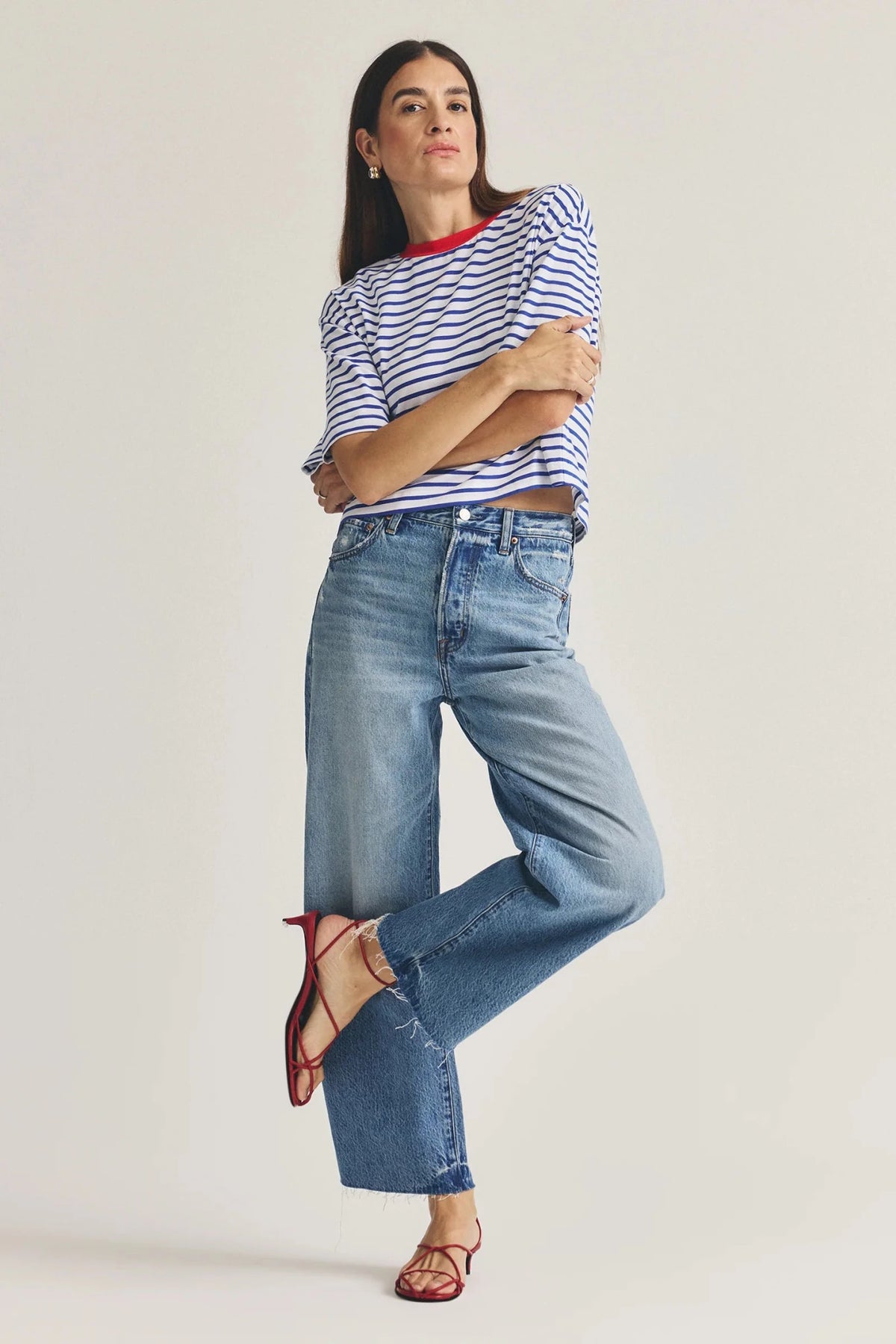 Pistola Tate Crop Hi Rise Bowed Wide - Flea Boutiques