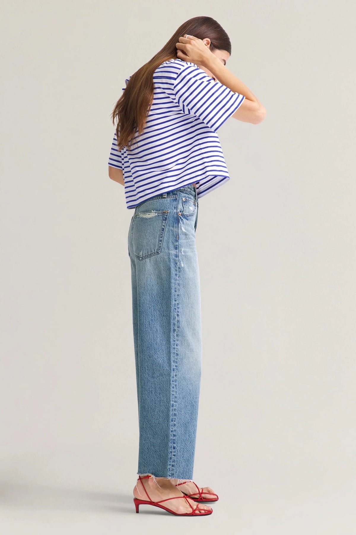 Pistola Tate Crop Hi Rise Bowed Wide - Flea Boutiques