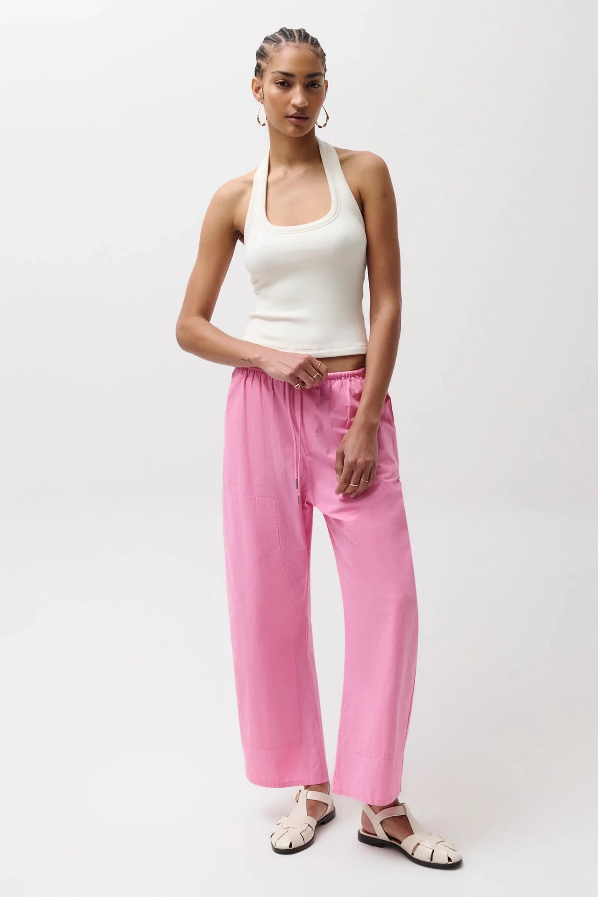 Pistola Theo Drawstring Poplin Pants - Flea Boutiques