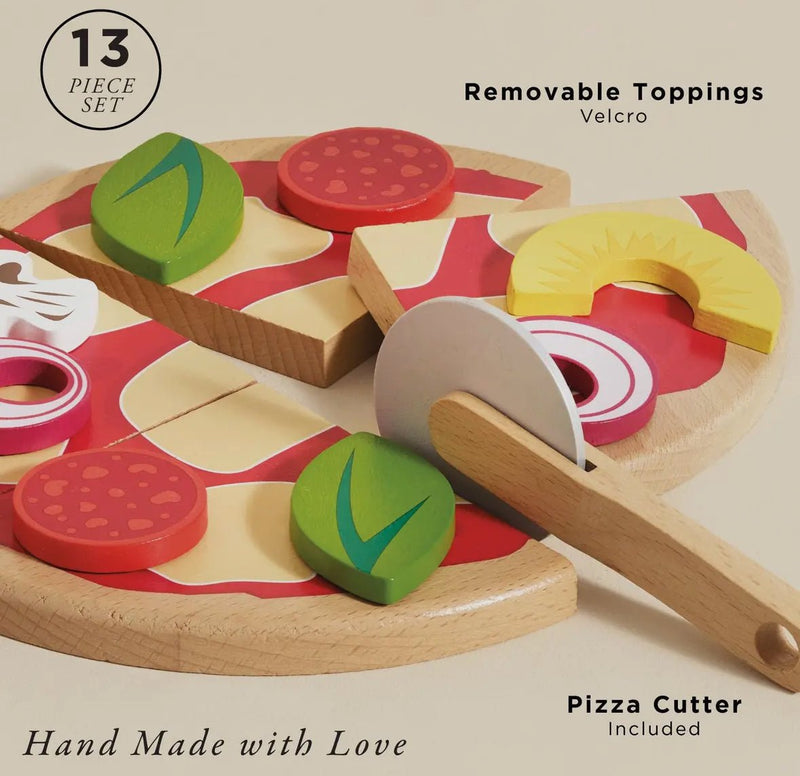 Pizza & Toppings w Slice Cutter - Flea Boutiques