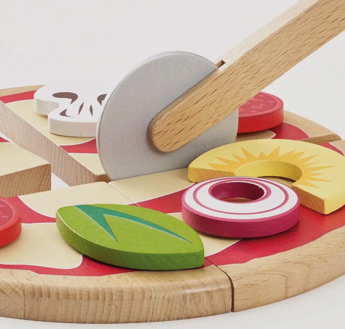 Pizza & Toppings w Slice Cutter - Flea Boutiques