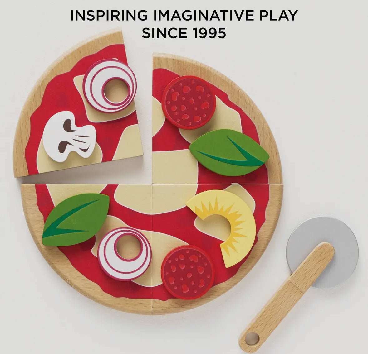 Pizza & Toppings w Slice Cutter - Flea Boutiques