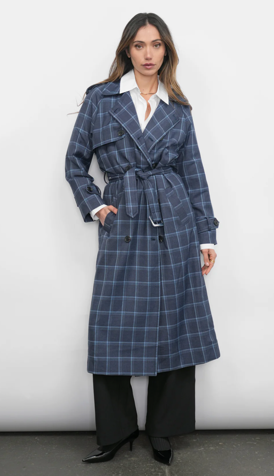Glenn Plaid Trench