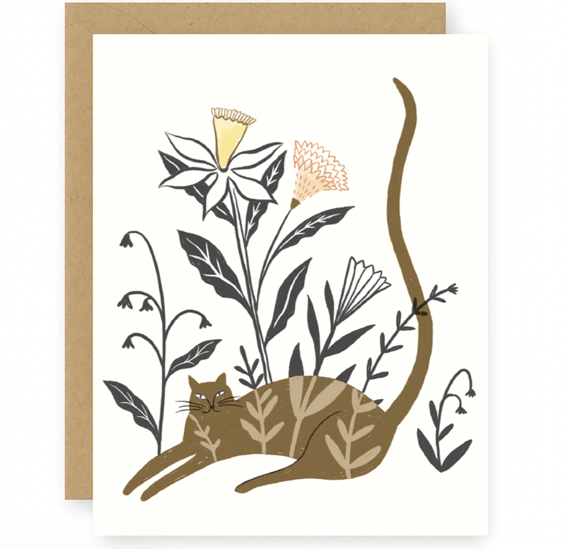 Plant Cat Greeting Card - Flea Boutiques
