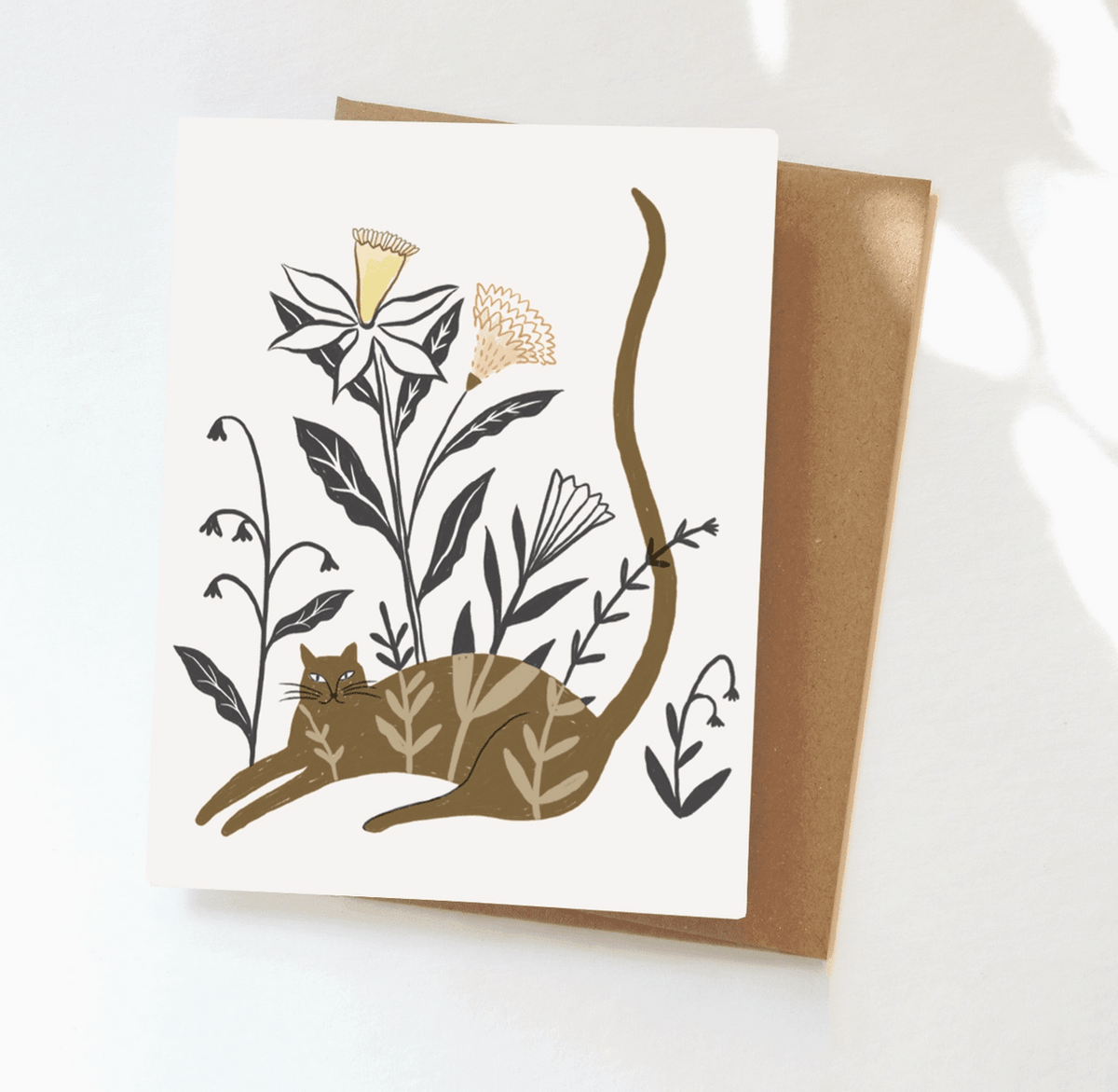 Plant Cat Greeting Card - Flea Boutiques