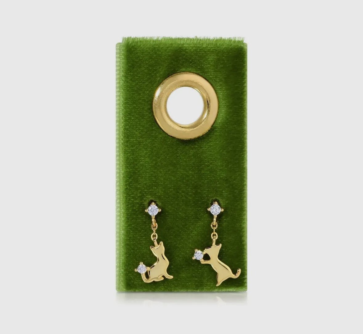 Playful Cat Studs - Flea Boutiques