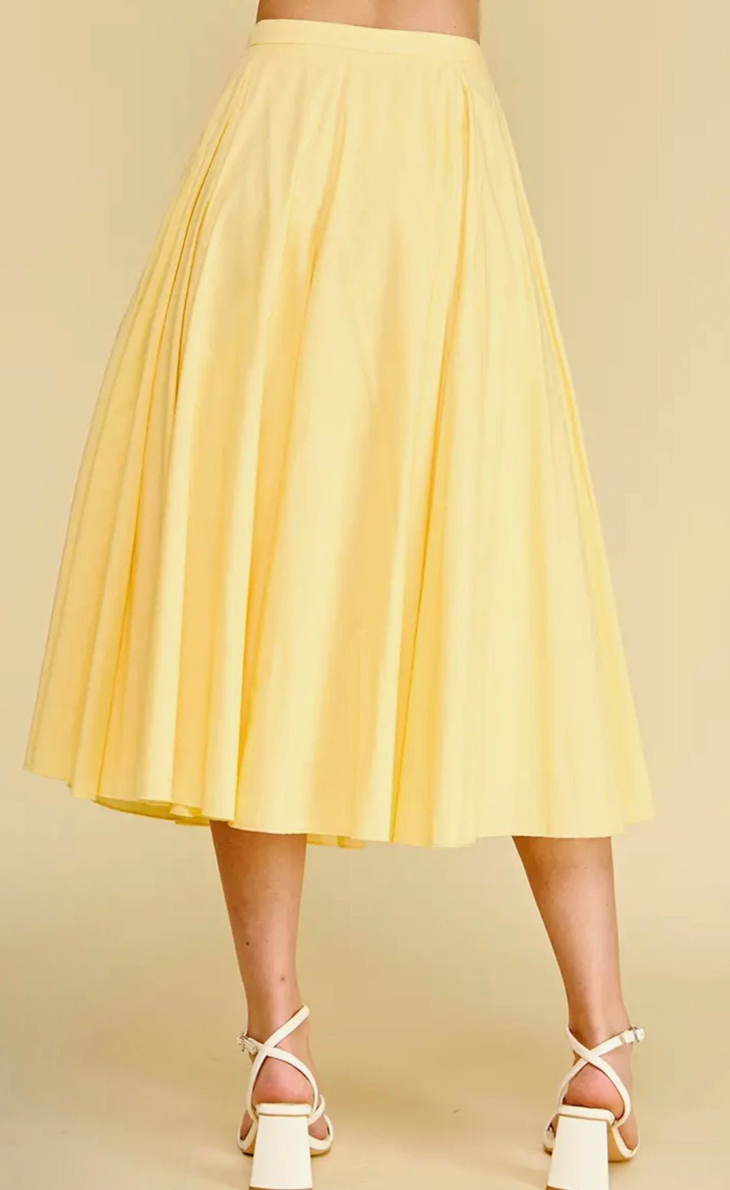 Pleated A - Line Skirt - Flea Boutiques