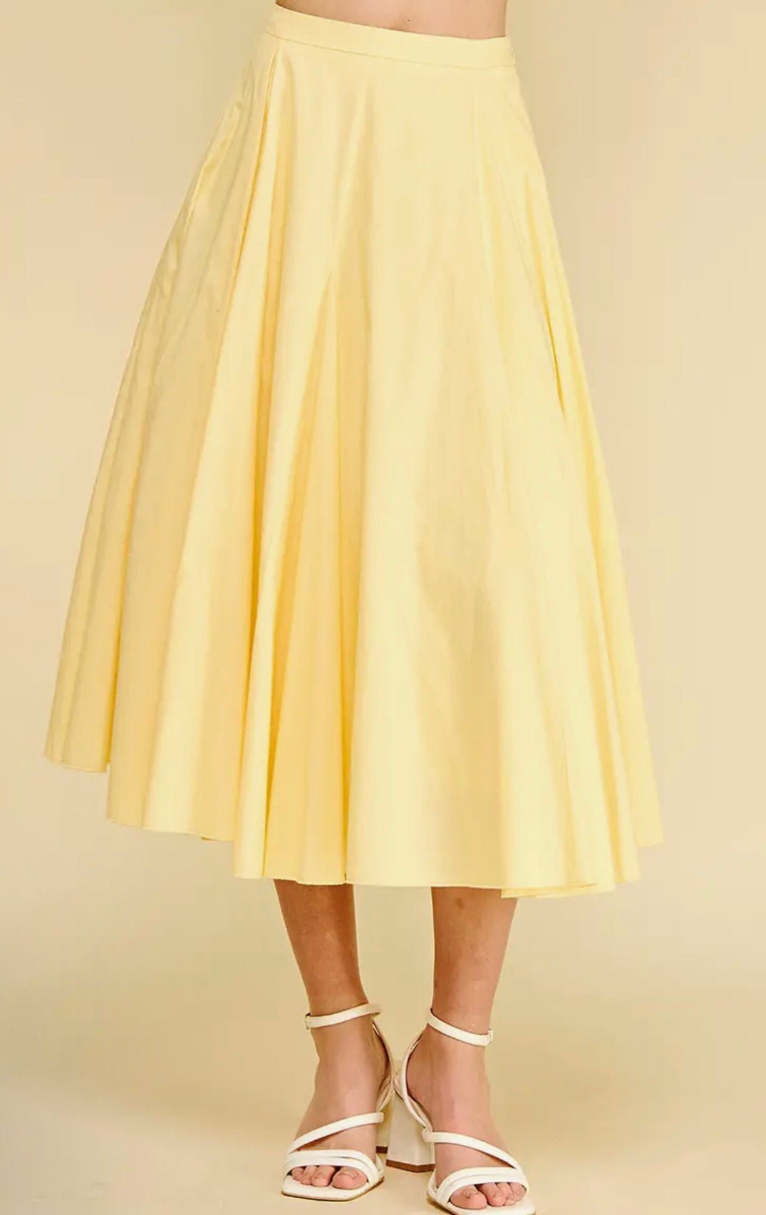 Pleated A - Line Skirt - Flea Boutiques