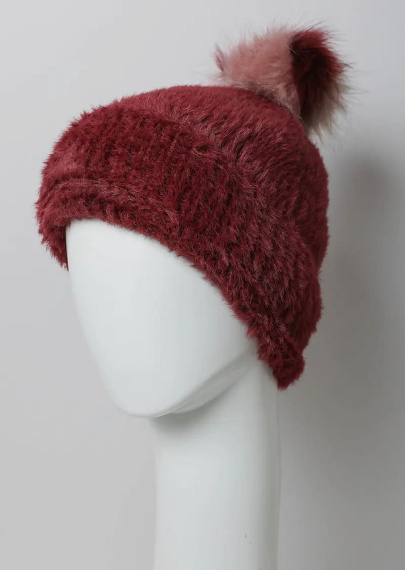 Plush Faux Mohair Beanie - Flea Boutiques