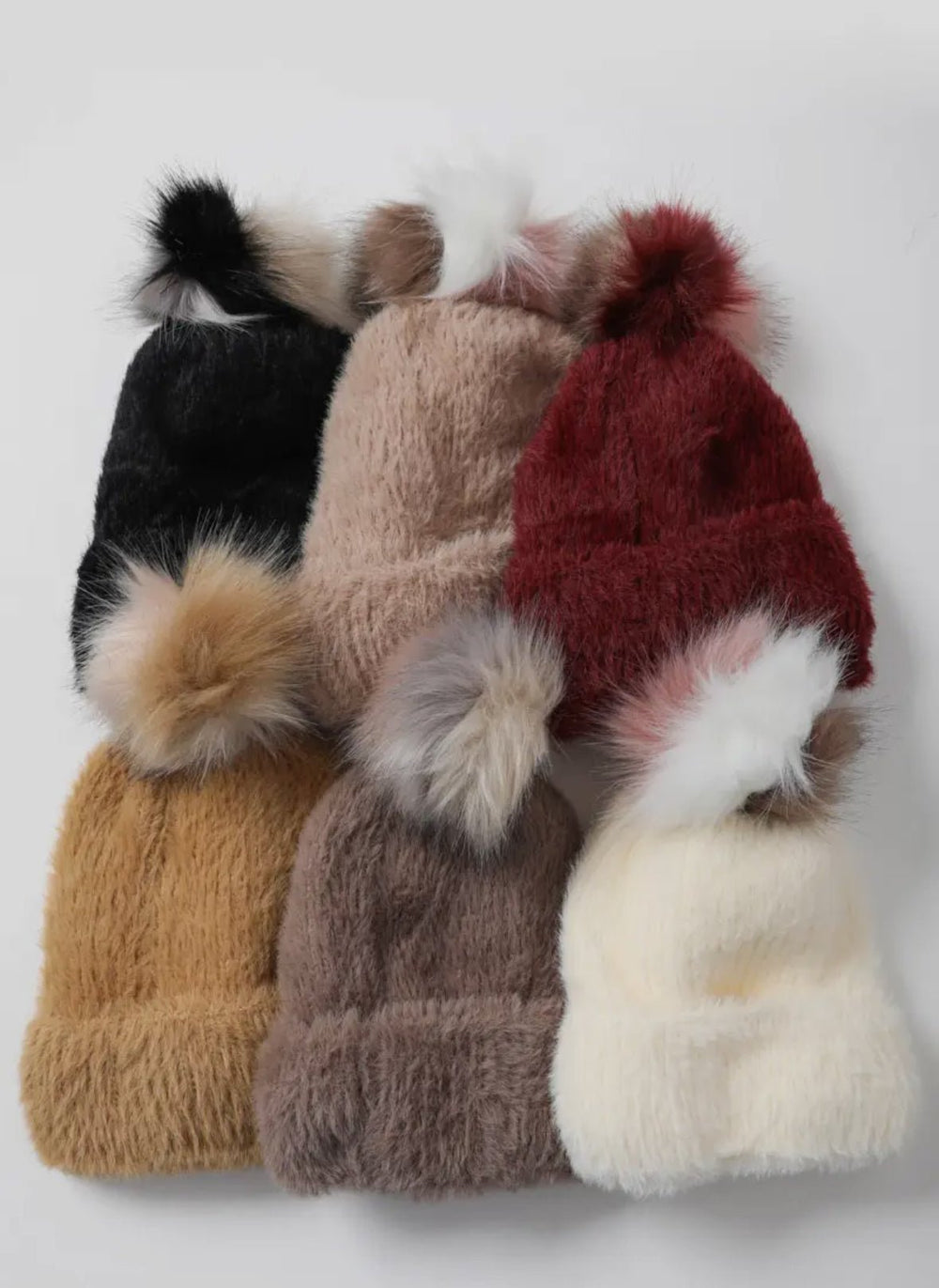 Plush Faux Mohair Beanie