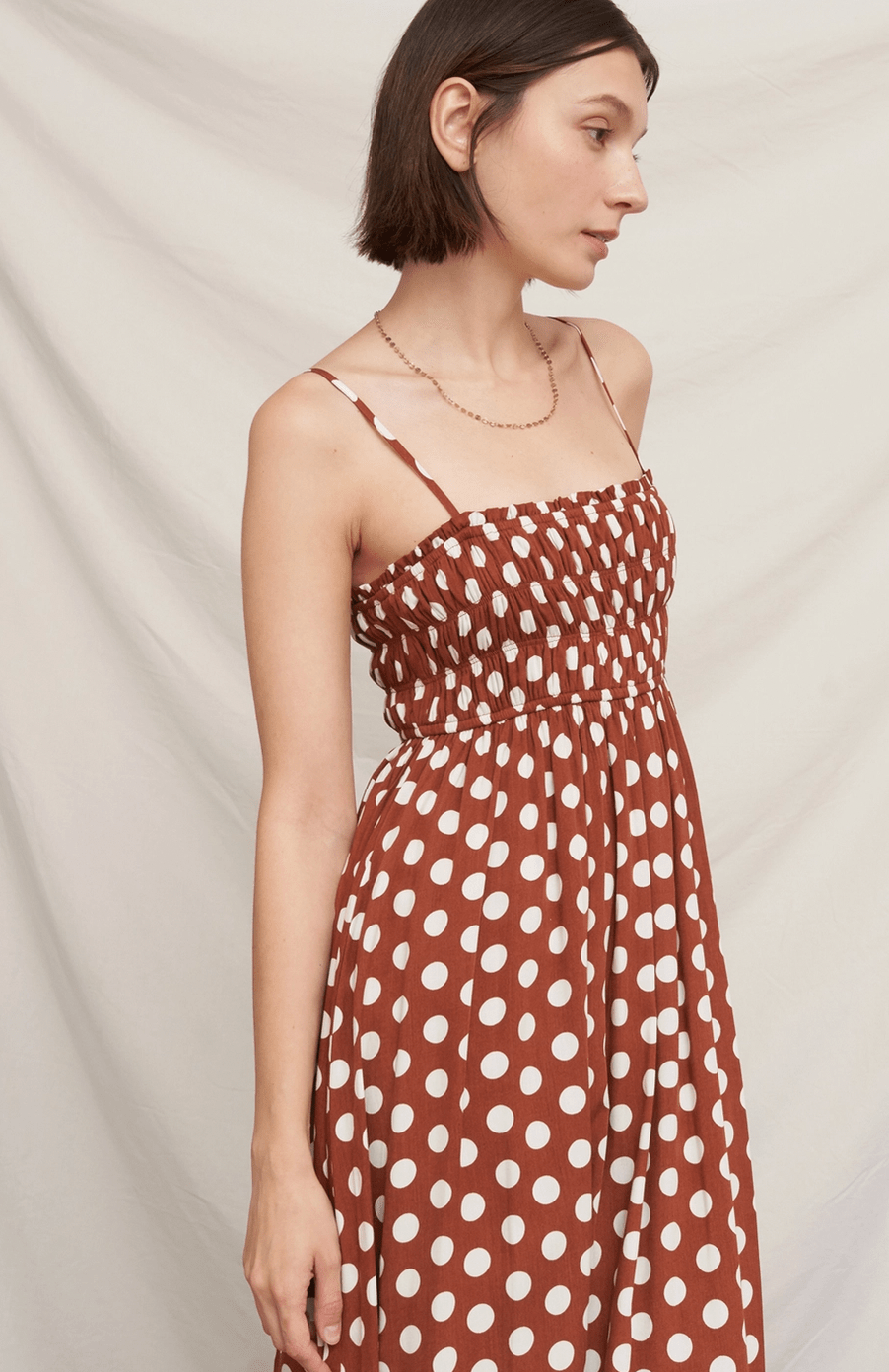 Polka Dot Midi Dress - Flea Boutiques