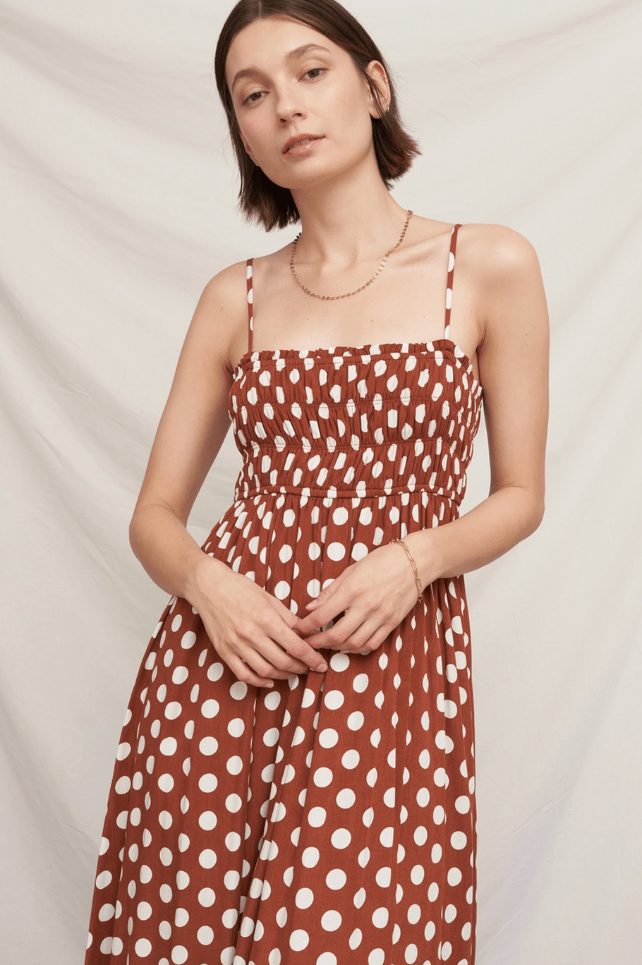 Polka Dot Midi Dress - Flea Boutiques
