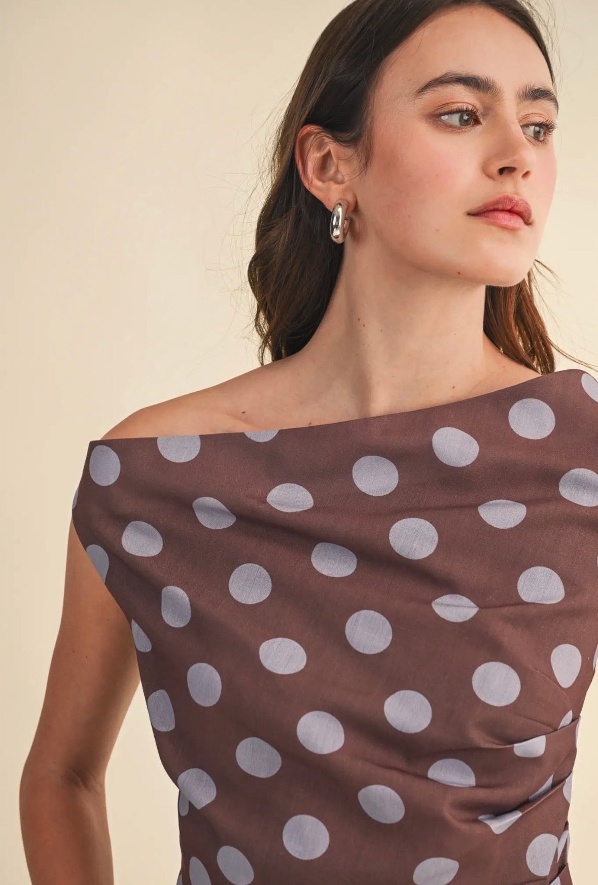 Polka Dot Off Shoulder Top - Flea Boutiques